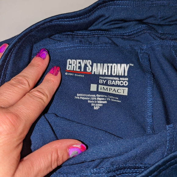 Greys anatomy Impact style scrub pants - Picture 3 of 4